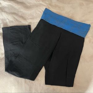 PINK Blue Waistband Yoga Pants